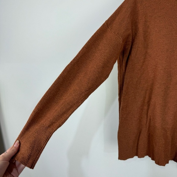 Dreamers Brown Hooded Lightweight Sweater Boho Fall Winter Casual Neutral - Picture 3 of 4